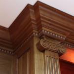 Library bookcase detail