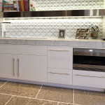 White high gloss cabinets
